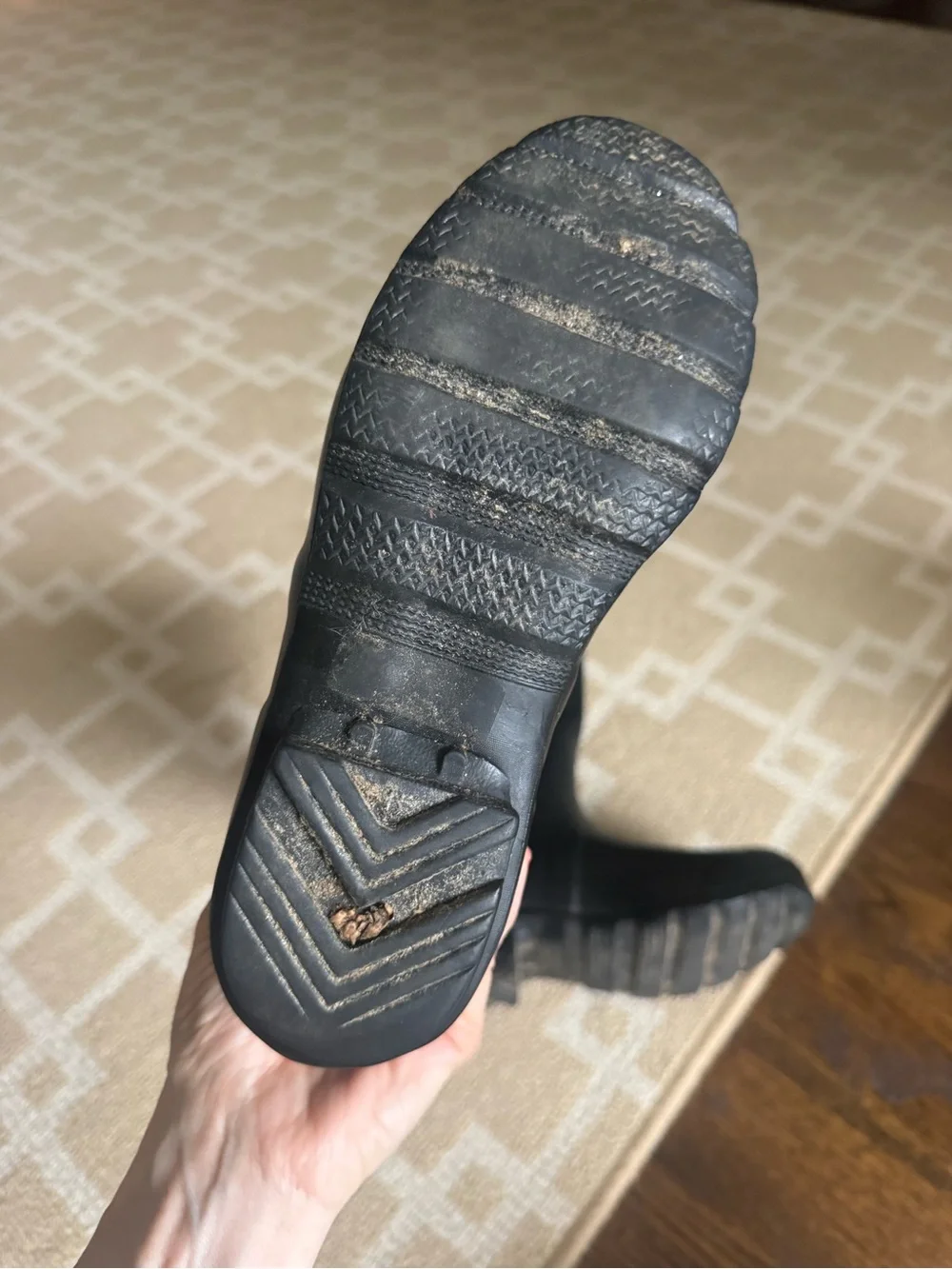 Hunter Original Tall Matte Black Waterproof Rain Boots Size 5